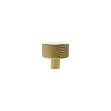 Click Here To Enlarge This Photo Of MHCS1532SB - Millhouse Brass Paddington Spiral Round Cabinet Knob Handle - Satin Brass
