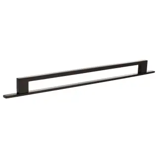 MHCNB17320UDB - Millhouse Brass Empire Slim Cabinet Pull Handle on Backplate 320mm - Urban Dark Bronze