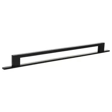 Click Here To Enlarge This Photo Of MHCNB17320MB - Millhouse Brass Empire Slim Cabinet Pull Handle on Backplate 320mm - Matt Black