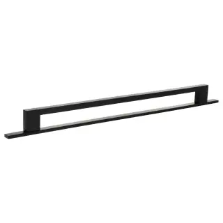 MHCNB17320MB - Millhouse Brass Empire Slim Cabinet Pull Handle on Backplate 320mm - Matt Black