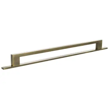 Click Here To Enlarge This Photo Of MHCNB17320AB - Millhouse Brass Empire Slim Cabinet Pull Handle on Backplate 320mm - Antique Brass