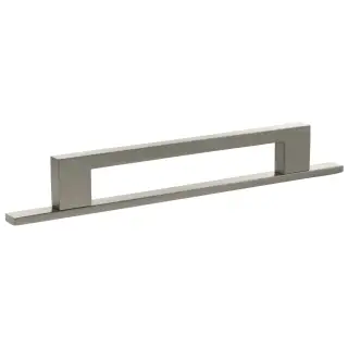 MHCNB17160SN - Millhouse Brass Empire Slim Cabinet Pull Handle on Backplate 160mm - Satin Nickel