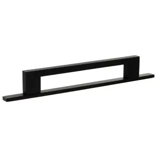 MHCNB17160MB - Millhouse Brass Empire Slim Cabinet Pull Handle on Backplate 160mm - Matt Black