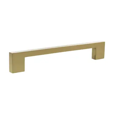 Click Here To Enlarge This Photo Of MHCN17160SB - Millhouse Brass Empire Slim Cabinet Pull Handle 160mm - Satin Brass