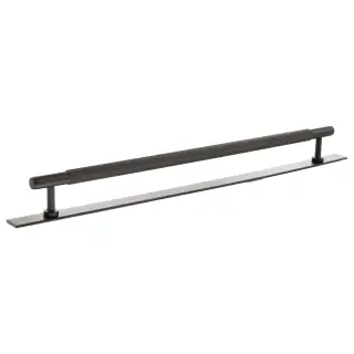 MHCLB17320UDB - Millhouse Brass Battersea Linear T-Bar Cabinet Pull Handle on Backplate 320mm - Urban Dark Bronze