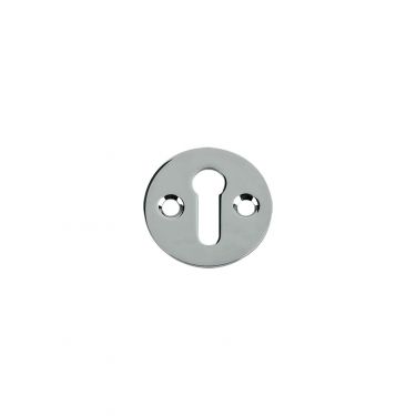 Click Here To Enlarge This Photo Of FB10CP - Zoo Hardware Fulton & Bray Standard Key Profile Victorian Escutcheon 32mm dia. Polished Chrome