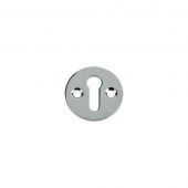 FB10CP - Zoo Hardware Fulton & Bray Standard Key Profile Victorian Escutcheon 32mm dia. Polished Chrome