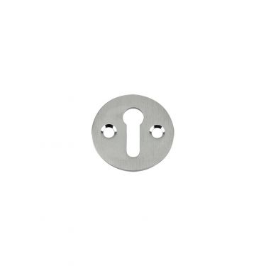 Click Here To Enlarge This Photo Of FB10SC - Zoo Hardware Fulton & Bray Standard Key Profile Victorian Escutcheon 32mm dia. Satin Chrome