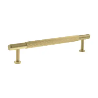 MHCL17160SB - Millhouse Brass Battersea Linear T-Bar Cabinet Pull Handle 160mm - Satin Brass