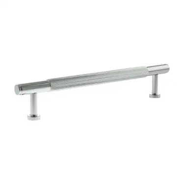 Click Here To Enlarge This Photo Of MHCL17160PC - Millhouse Brass Battersea Linear T-Bar Cabinet Pull Handle 160mm - Polished Chrome