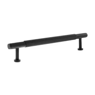 MHCL17160MB - Millhouse Brass Battersea Linear T-Bar Cabinet Pull Handle 160mm - Matt Black