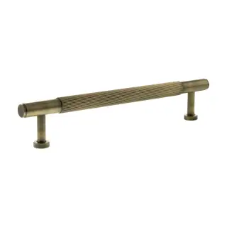 MHCL17160AB - Millhouse Brass Battersea Linear T-Bar Cabinet Pull Handle 160mm - Antique Brass