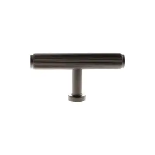 MHCL1675UDB - Millhouse Brass Battersea Linear T-Bar Cabinet Knob Handle - Urban Dark Bronze