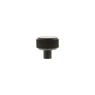 MHCL1532UDB - Millhouse Brass Battersea Linear Round Cabinet Knob Handle - Urban Dark Bronze