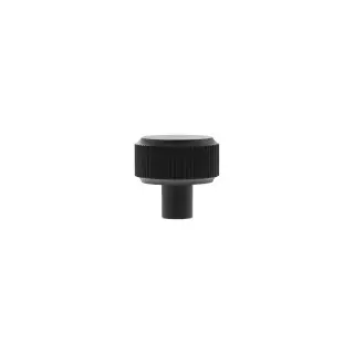 MHCL1532MB - Millhouse Brass Battersea Linear Round Cabinet Knob Handle - Matt Black