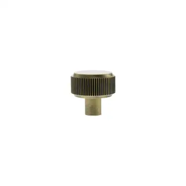 Click Here To Enlarge This Photo Of MHCL1532AB - Millhouse Brass Battersea Linear Round Cabinet Knob Handle - Antique Brass