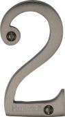 C1560 2-MB Heritage Brass Numeral 2 Face Fix 76mm (3") Matt Bronze Finish