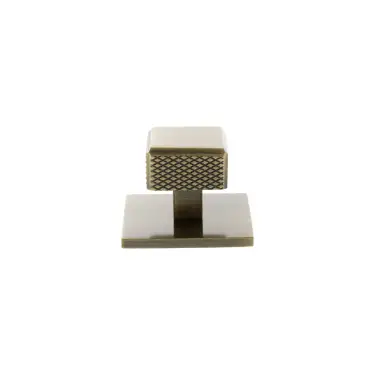 Click Here To Enlarge This Photo Of MHCKB1230AB - Millhouse Brass Eiffel Knurled Square Cabinet Knob Handle on Backplate - Antique Brass