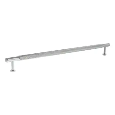 Click Here To Enlarge This Photo Of MHCK17320PC - Millhouse Brass Eiffel Knurled T-Bar Cabinet Pull Handle 320mm - Polished Chrome