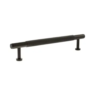 Click Here To Enlarge This Photo Of MHCK17160UDB - Millhouse Brass Eiffel Knurled T-Bar Cabinet Pull Handle 160mm - Urban Dark Bronze