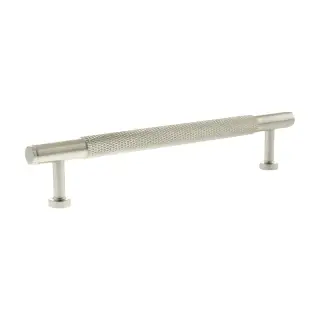 MHCK17160SN - Millhouse Brass Eiffel Knurled T-Bar Cabinet Pull Handle 160mm - Satin Nickel