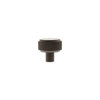 MHCK1532UDB - Millhouse Brass Eiffel Knurled Round Cabinet Knob Handle - Urban Dark Bronze