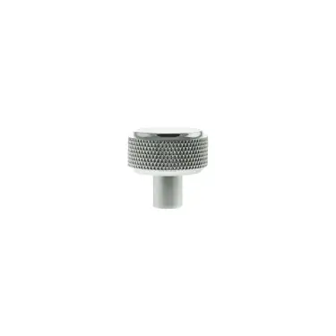 Click Here To Enlarge This Photo Of MHCK1532PC - Millhouse Brass Eiffel Knurled Round Cabinet Knob Handle - Polished Chrome