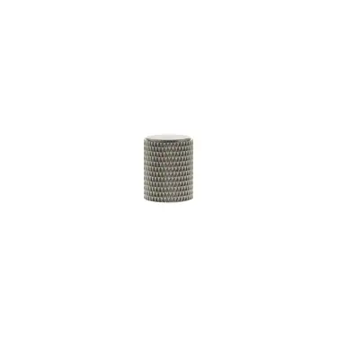 Click Here To Enlarge This Photo Of MHCK1420SN - Millhouse Brass Eiffel Knurled Cylinder Cabinet Knob Handle - Satin Nickel