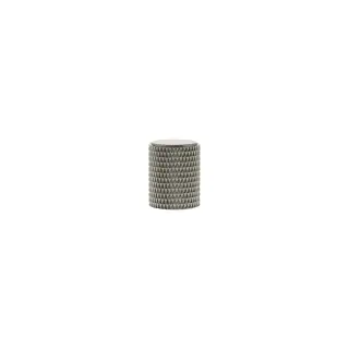 MHCK1420SN - Millhouse Brass Eiffel Knurled Cylinder Cabinet Knob Handle - Satin Nickel