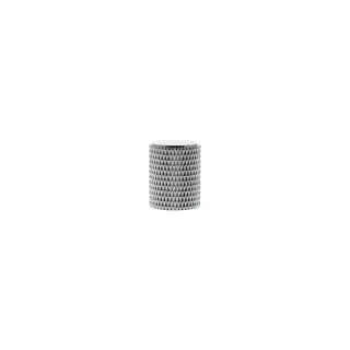 MHCK1420PC - Millhouse Brass Eiffel Knurled Cylinder Cabinet Knob Handle - Polished Chrome