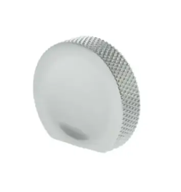 Click Here To Enlarge This Photo Of MHCK1338PC - Millhouse Brass Eiffel Knurled Finger Pull Cabinet Knob Handle - Polished Chrome