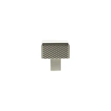 Click Here To Enlarge This Photo Of MHCK1230SN - Millhouse Brass Eiffel Knurled Square Cabinet Knob Handle - Satin Nickel