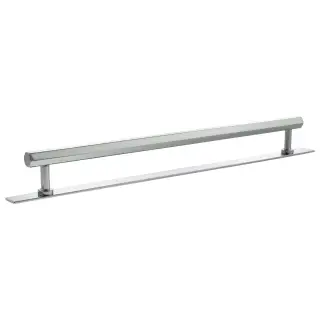 MHCHB17320PC - Millhouse Brass Pennington Hexagonal T-Bar Cabinet Pull Handle on Backplate 320mm - Polished Chrome