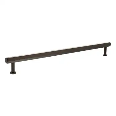 Click Here To Enlarge This Photo Of MHCH17320UDB - Millhouse Brass Pennington Hexagonal T-Bar Cabinet Pull Handle 320mm - Urban Dark Bronze