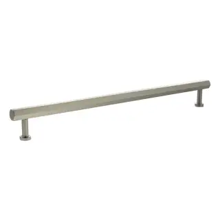 MHCH17320SN - Millhouse Brass Pennington Hexagonal T-Bar Cabinet Pull Handle 320mm - Satin Nickel