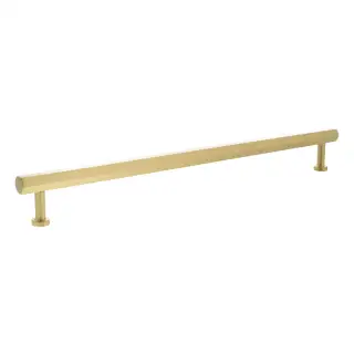 MHCH17320SB - Millhouse Brass Pennington Hexagonal T-Bar Cabinet Pull Handle 320mm - Satin Brass
