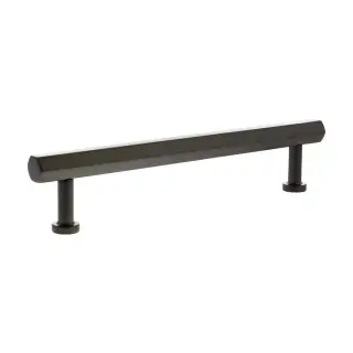 MHCH17160UDB - Millhouse Brass Pennington Hexagonal T-Bar Cabinet Pull Handle 160mm - Urban Dark Bronze