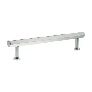 MHCH17160PC - Millhouse Brass Pennington Hexagonal T-Bar Cabinet Pull Handle 160mm - Polished Chrome