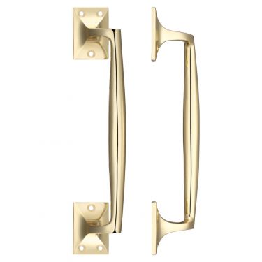 Click Here To Enlarge This Photo Of FB113 - Zoo Hardware Fulton & Bray Cast Brass Pull Handle - 250mm Polished Brass