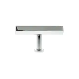 MHCH1675PC - Millhouse Brass Pennington Hexagonal T-Bar Cabinet Knob Handle - Polished Chrome