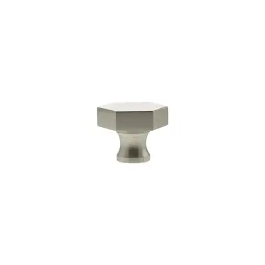 Click Here To Enlarge This Photo Of MHCH1532SN - Millhouse Brass Pennington Hexagonal Cabinet Knob Handle - Satin Nickel
