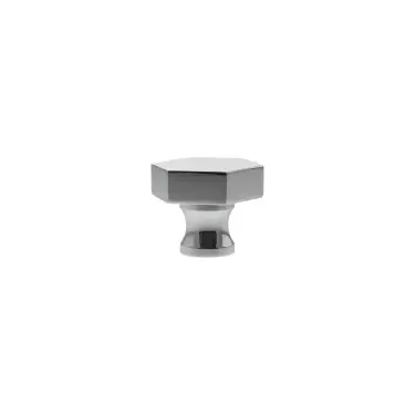 Click Here To Enlarge This Photo Of MHCH1532PC - Millhouse Brass Pennington Hexagonal Cabinet Knob Handle - Polished Chrome