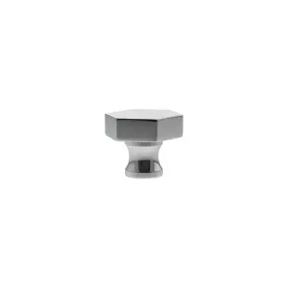 MHCH1532PC - Millhouse Brass Pennington Hexagonal Cabinet Knob Handle - Polished Chrome