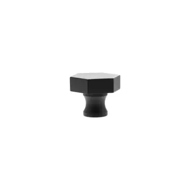 Click Here To Enlarge This Photo Of MHCH1532MB - Millhouse Brass Pennington Hexagonal Cabinet Knob Handle - Matt Black