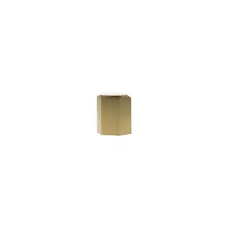 MHCH1420SB - Millhouse Brass Pennington Hexagonal Cylinder Cabinet Knob Handle - Satin Brass