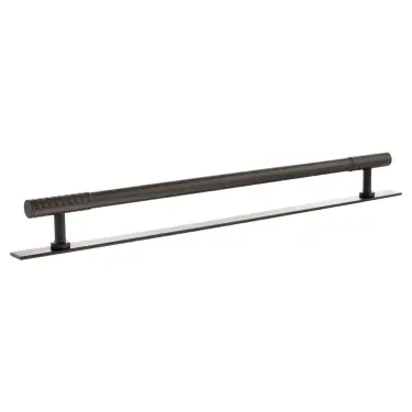 Click Here To Enlarge This Photo Of MHCDB17320UDB - Millhouse Brass Chrysler Diamond T-Bar Cabinet Pull Handle on Backplate 320mm - Urban Dark Bronze