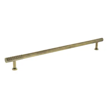 Click Here To Enlarge This Photo Of MHCD17320AB - Millhouse Brass Chrysler Diamond T-Bar Cabinet Pull Handle 320mm - Antique Brass