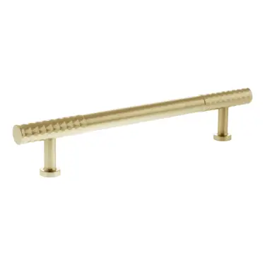 Click Here To Enlarge This Photo Of MHCD17160SB - Millhouse Brass Chrysler Diamond T-Bar Cabinet Pull Handle 160mm - Satin Brass