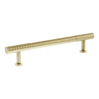 MHCD17160SB - Millhouse Brass Chrysler Diamond T-Bar Cabinet Pull Handle 160mm - Satin Brass