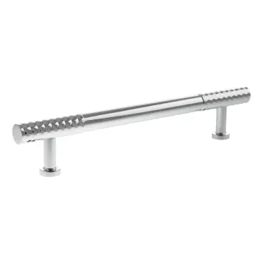 Click Here To Enlarge This Photo Of MHCD17160PC - Millhouse Brass Chrysler Diamond T-Bar Cabinet Pull Handle 160mm - Polished Chrome